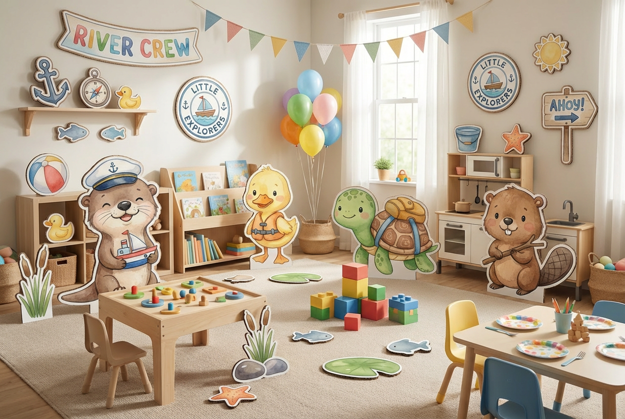 Baby River and Friends scene mockup 3