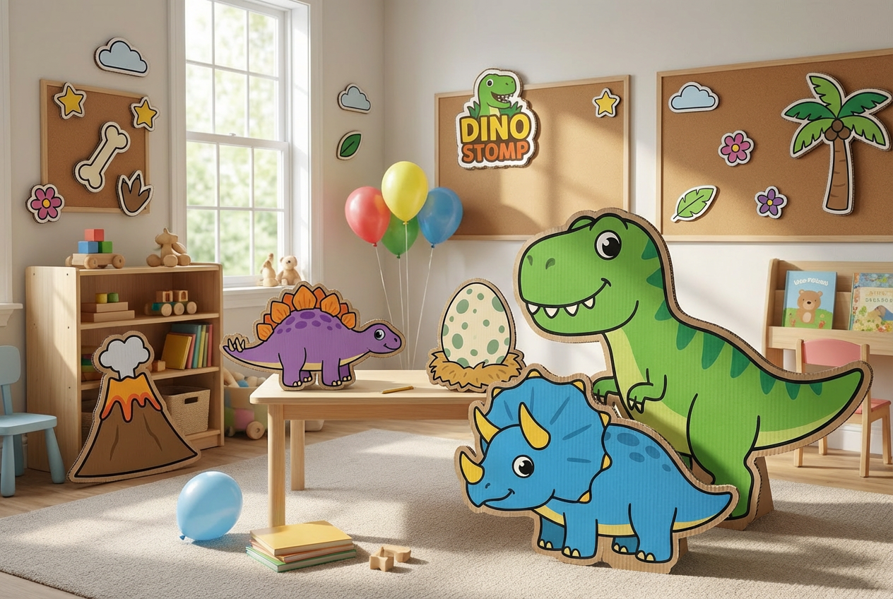 Dinosaurs scene mockup 1