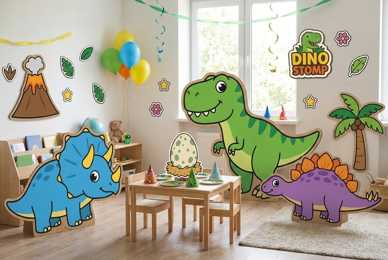 Dinosaurs scene mockup 2