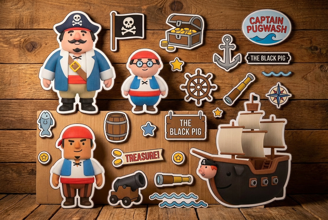 Captain Pugwash product showcase