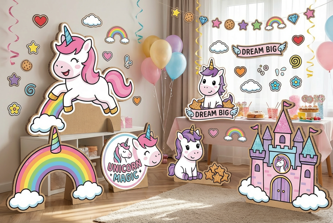 Unicorns scene mockup 2