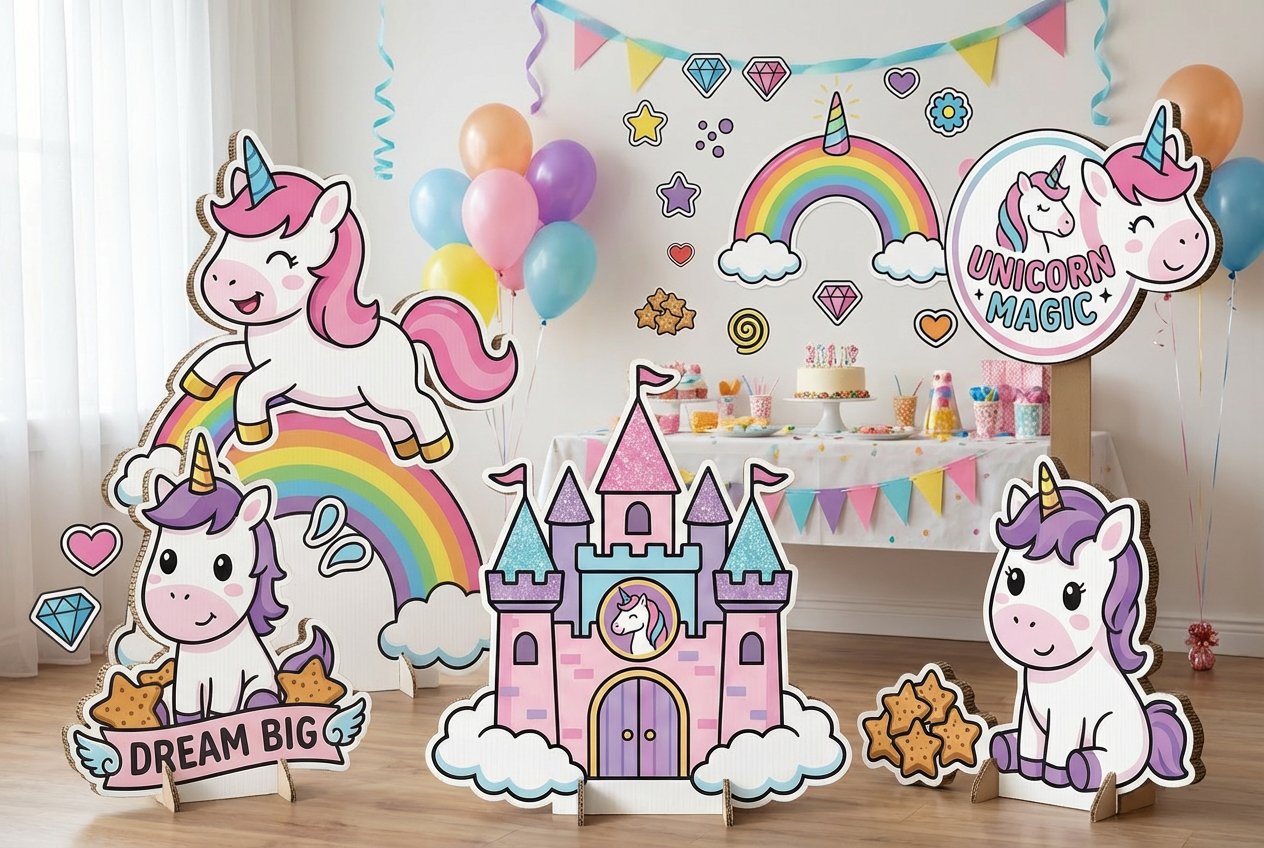 Unicorns scene mockup 3