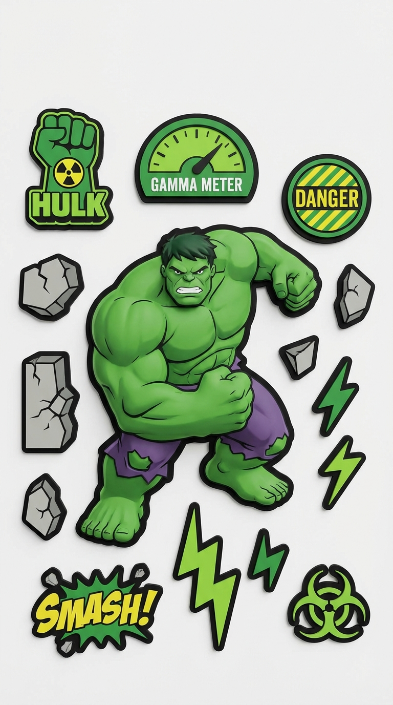 The Hulk cutout sheet