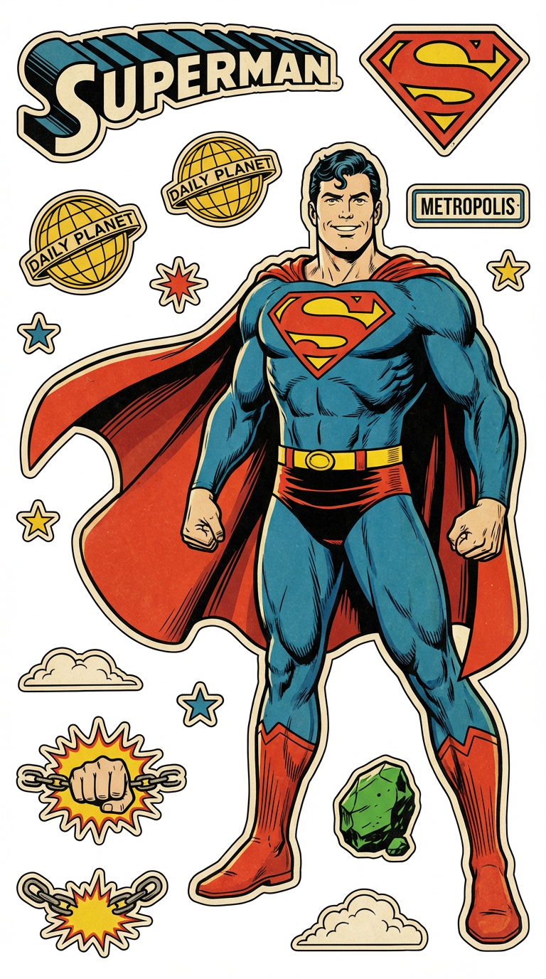 Superman - (full body) cutout sheet