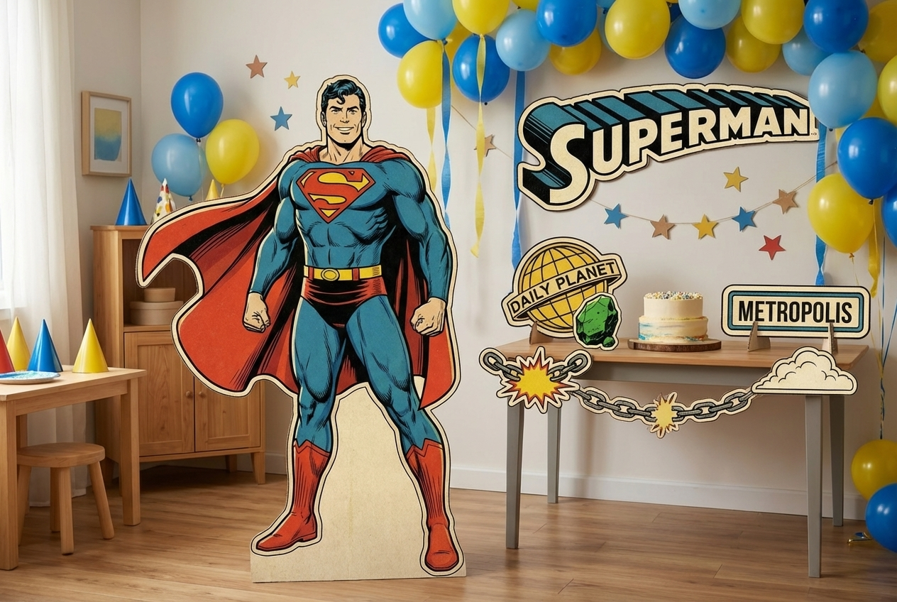 Superman - (full body) scene mockup 1