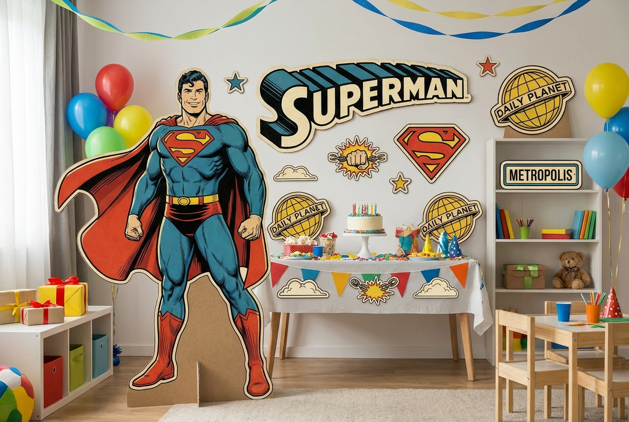 Superman - (full body) scene mockup 2