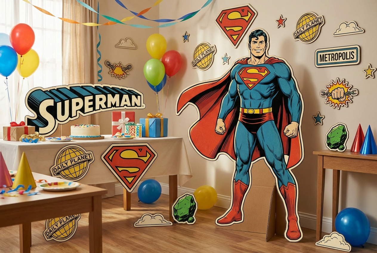 Superman - (full body) scene mockup 3