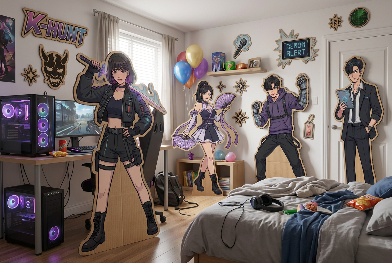 Kpop Demon Hunters  scene mockup 2