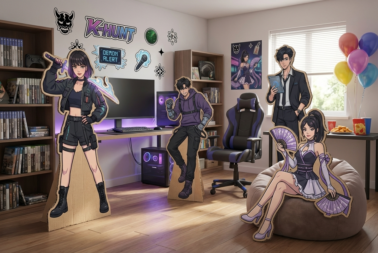 Kpop Demon Hunters  scene mockup 3