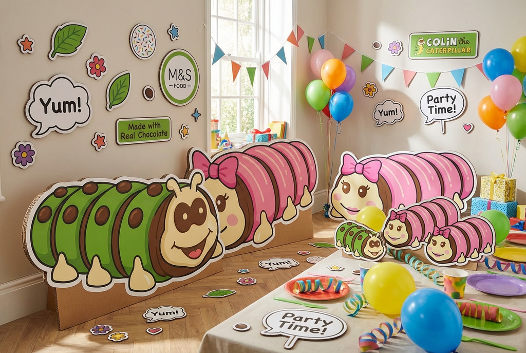 Colin Caterpillar  - Marks & Spencer  scene mockup 1