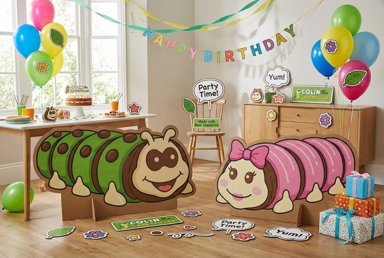 Colin Caterpillar  - Marks & Spencer  scene mockup 3