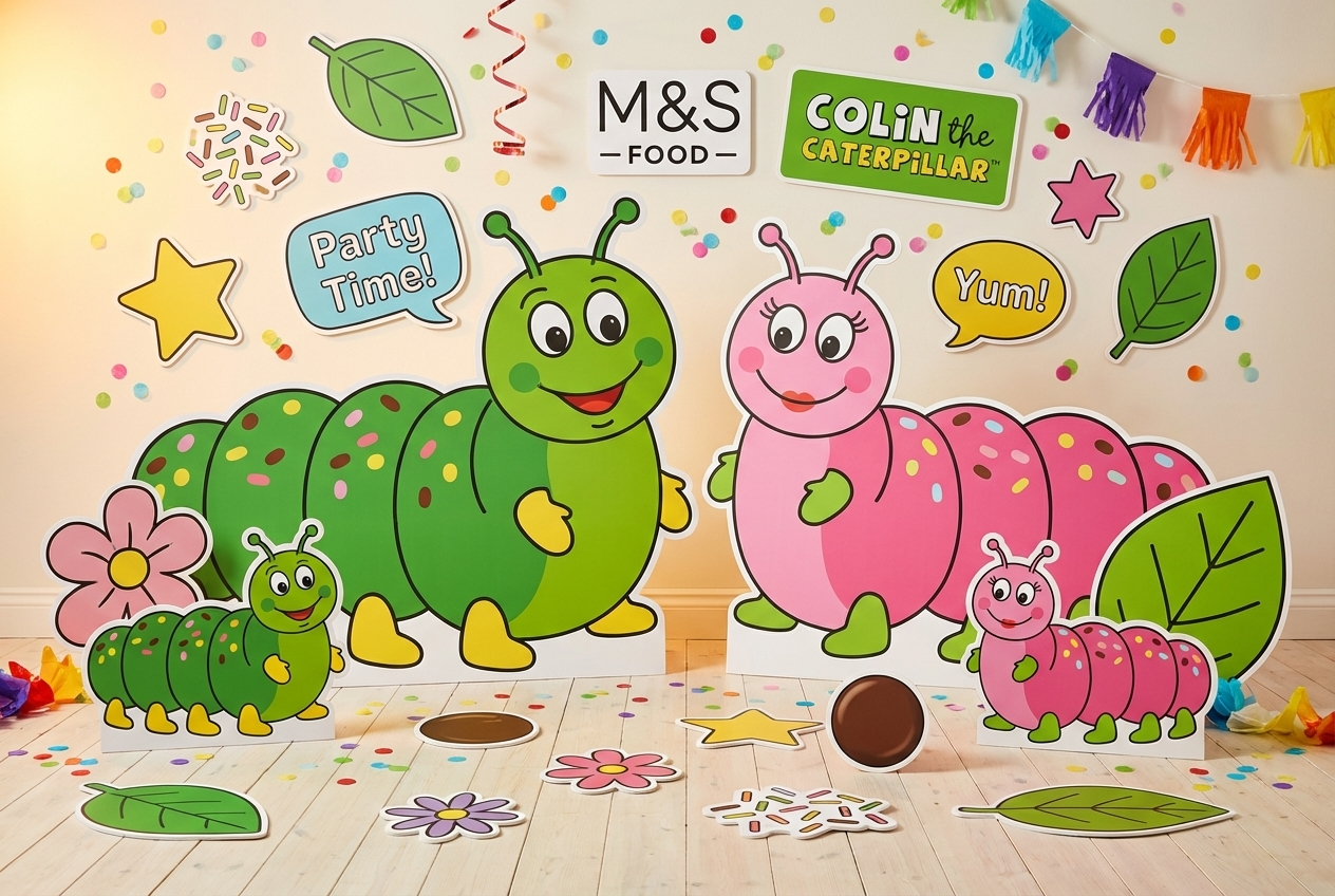 Colin Caterpillar  - Marks & Spencer  product showcase