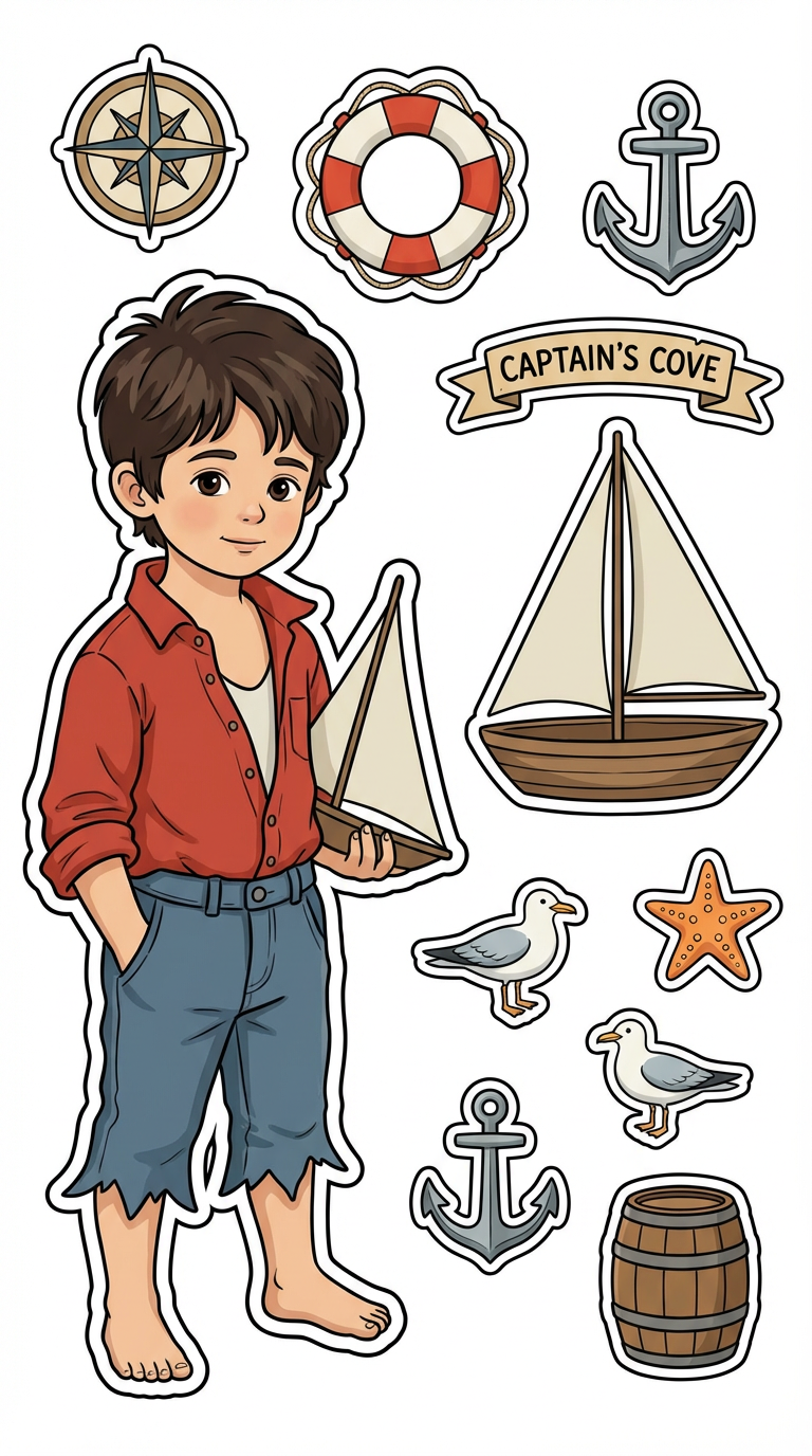 Boy with a boat - Main Artwork