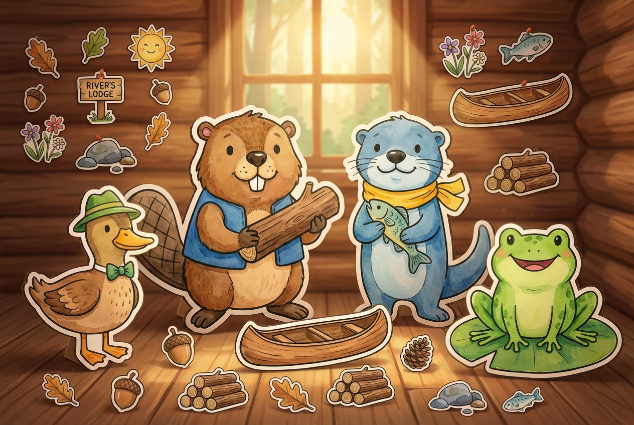 River the Beaver and Friends - Product Showcase