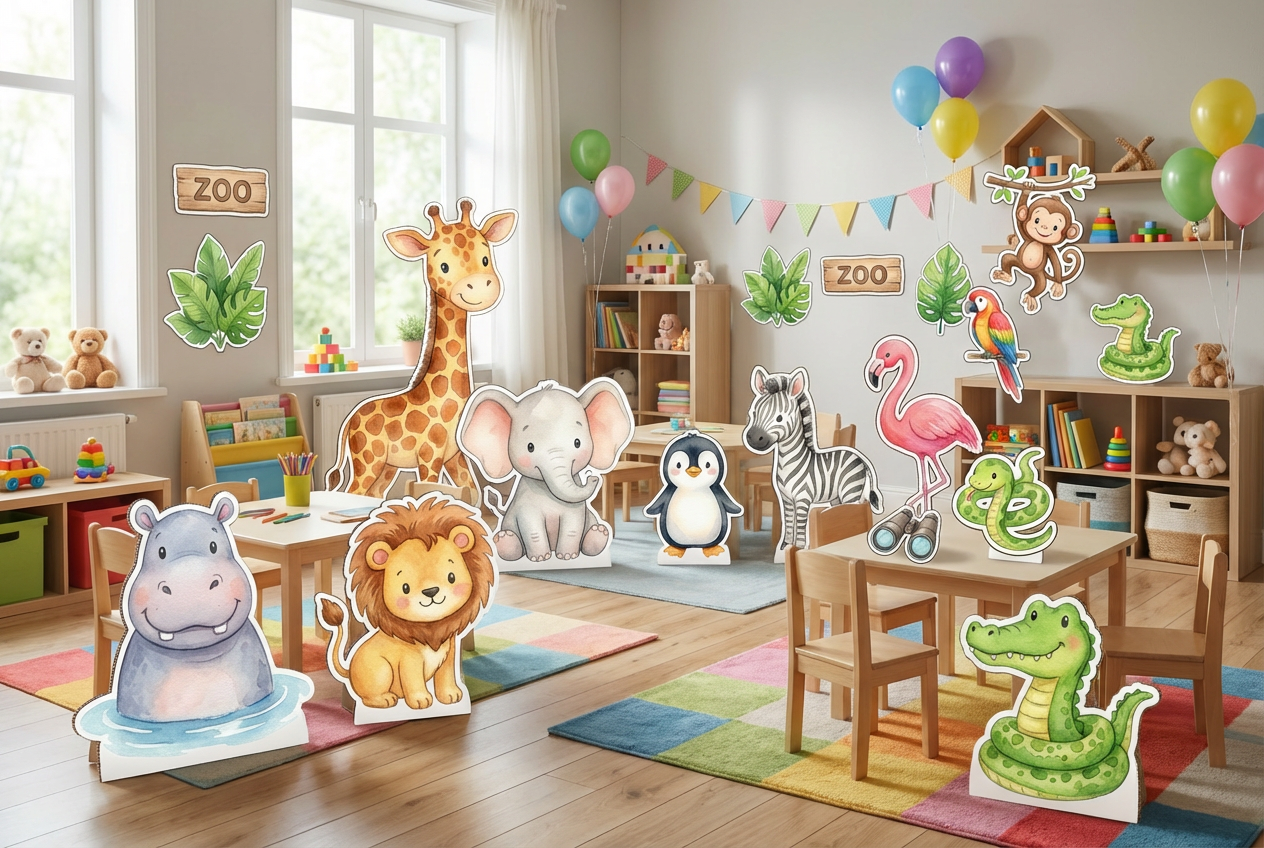 Zoo Animals scene mockup 1