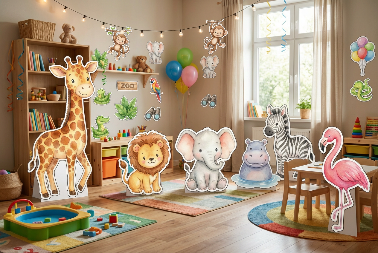 Zoo Animals scene mockup 2