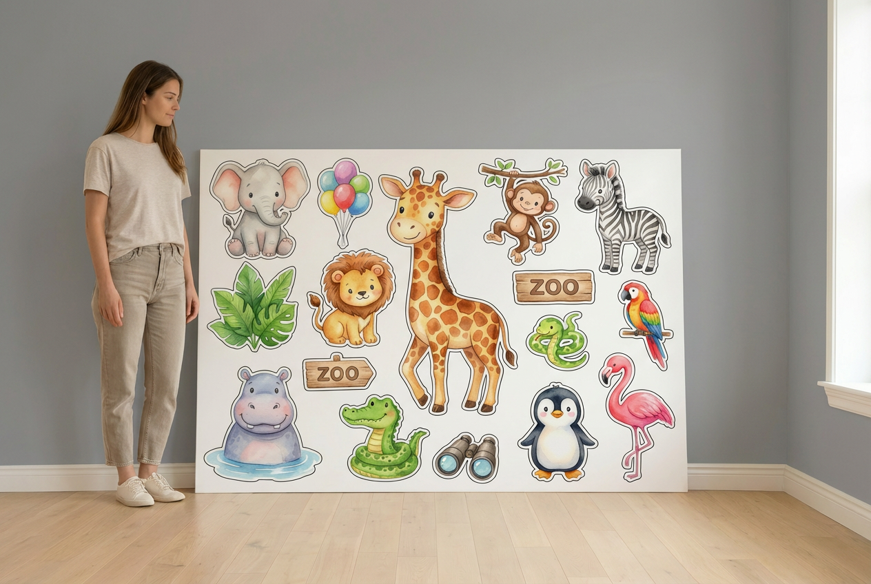 Zoo Animals size guide