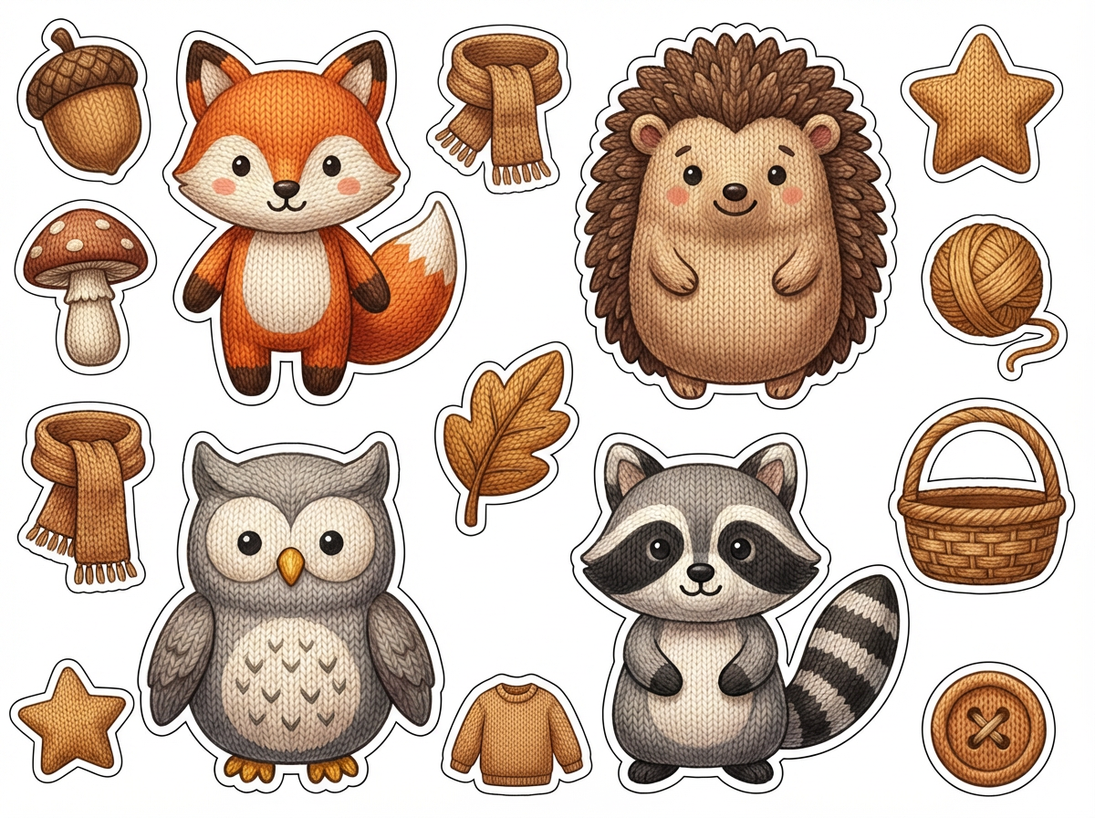 Cute Fox and Friends - Main Artwork