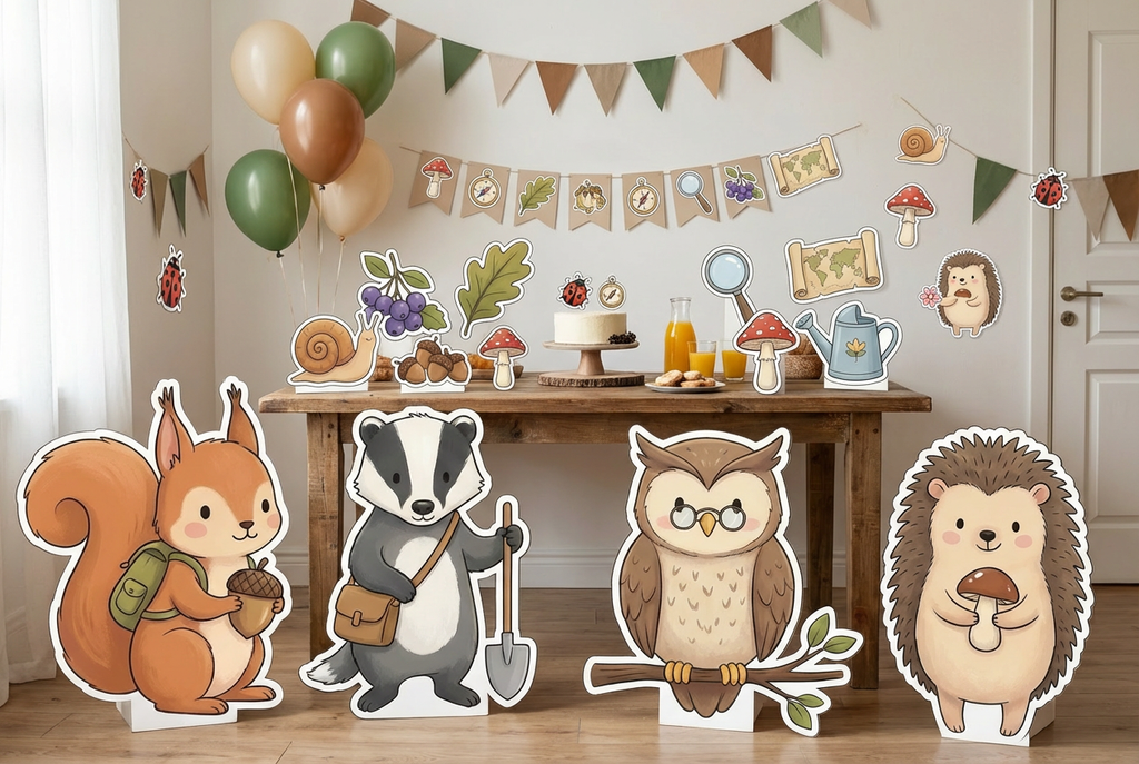 Clever Squirrel & Friends scene mockup 2