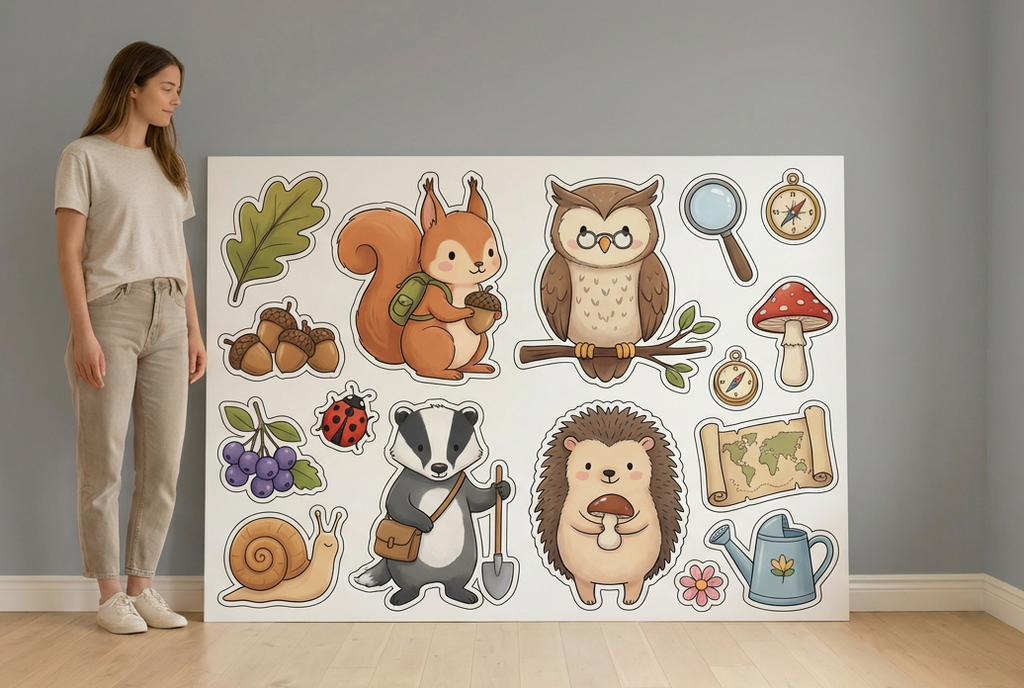 Clever Squirrel & Friends size guide