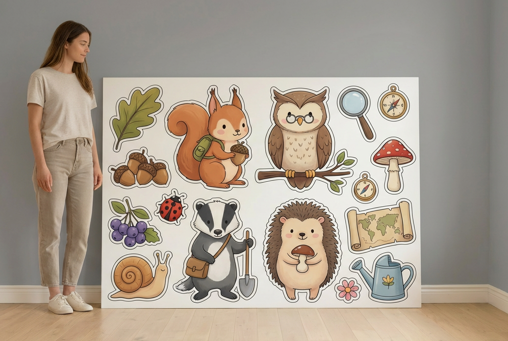 Clever Squirrel & Friends size guide