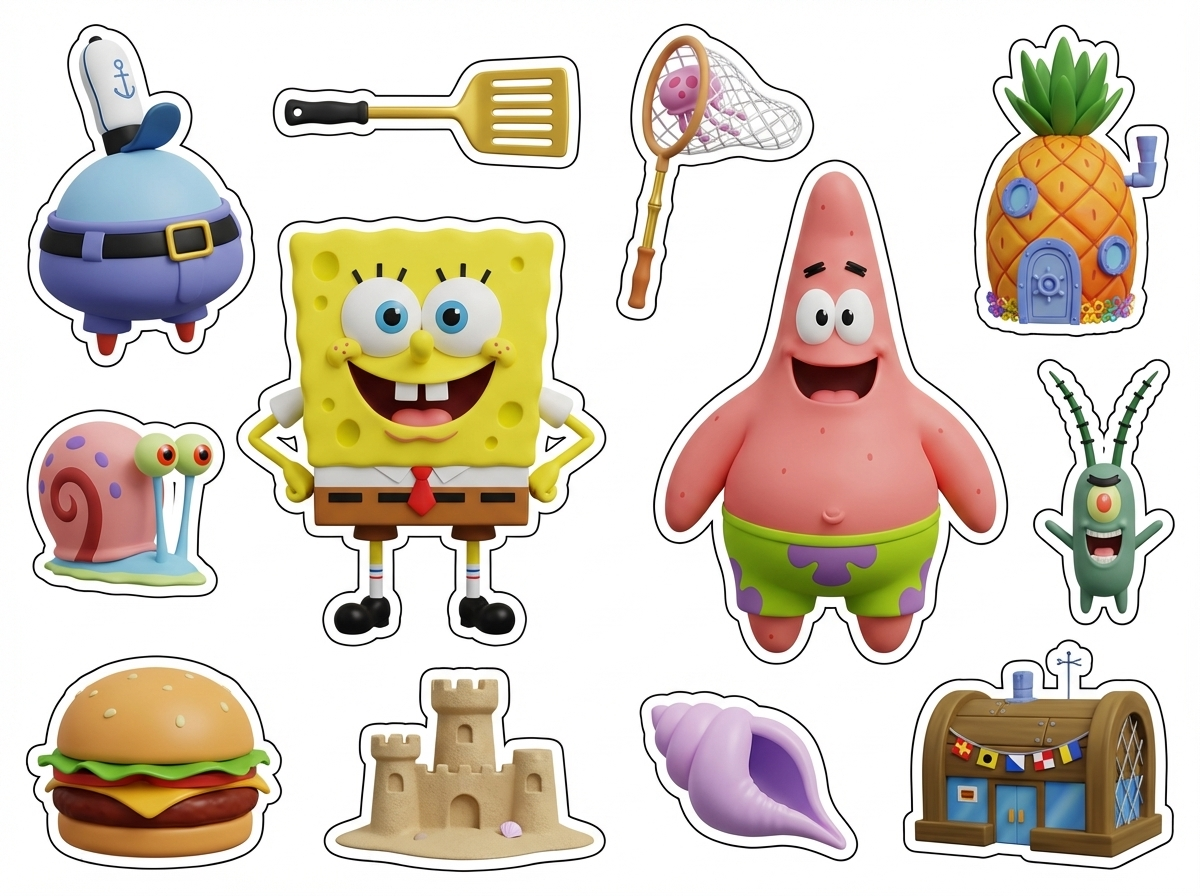 Sponge Bob Square Pant cutout sheet