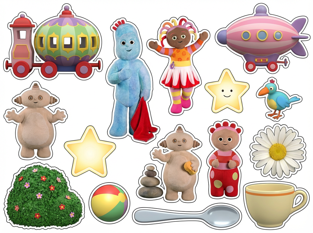 in the night garden cutout sheet
