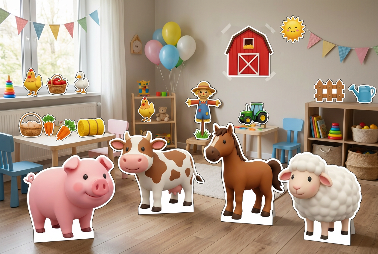 Farm Animals scene mockup 2