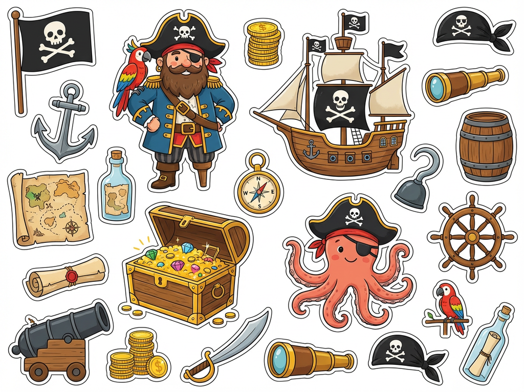 pirates  cutout sheet
