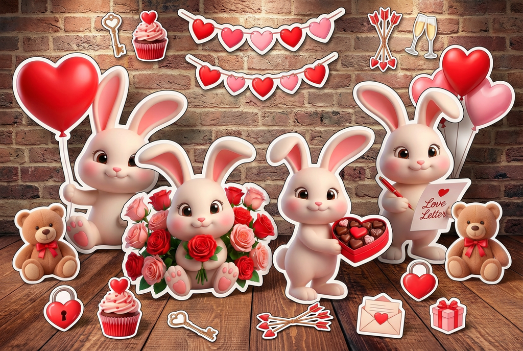 Valentine Bunnies product showcase