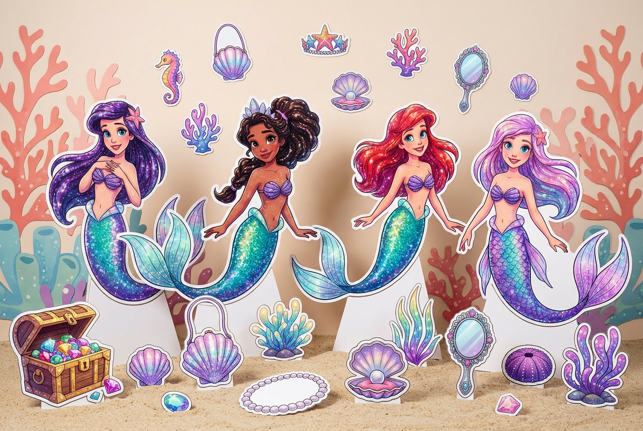 sparkly mermaids product showcase