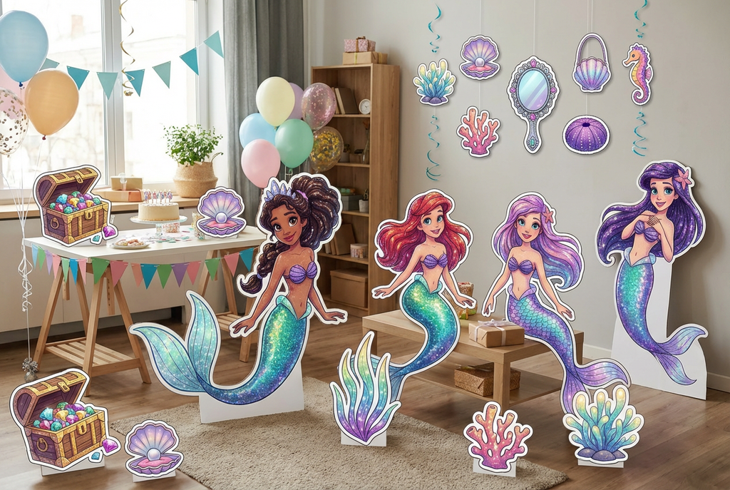 sparkly mermaids scene mockup 2