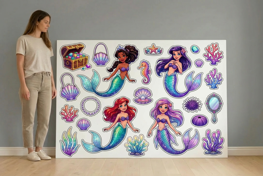 sparkly mermaids size guide