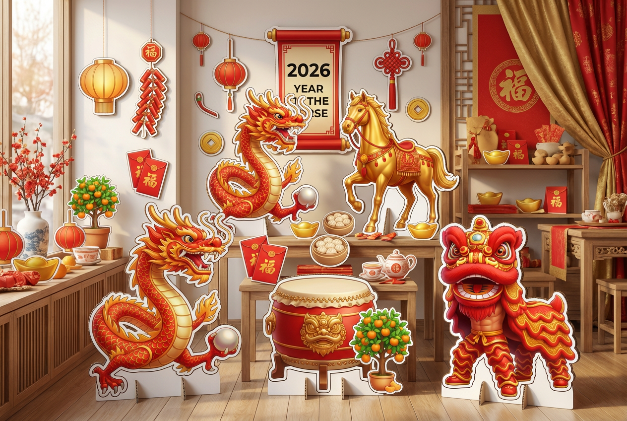 Chinese New Year 2026 Year of the Horse, dancing dragon - Scene 2