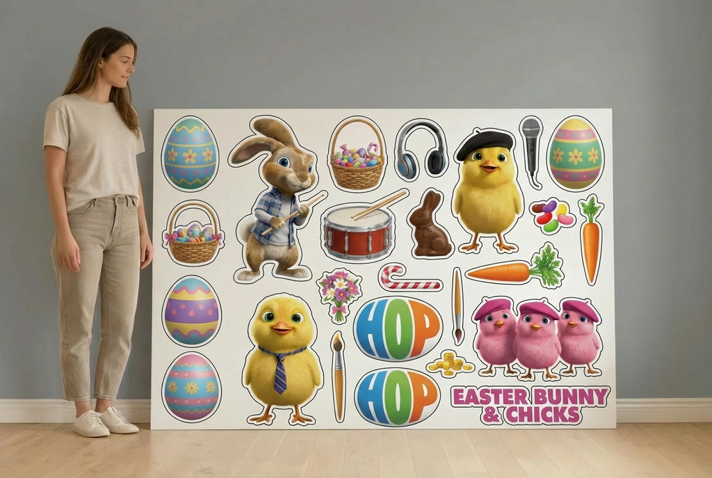 Easter Bunny & Chicks size guide