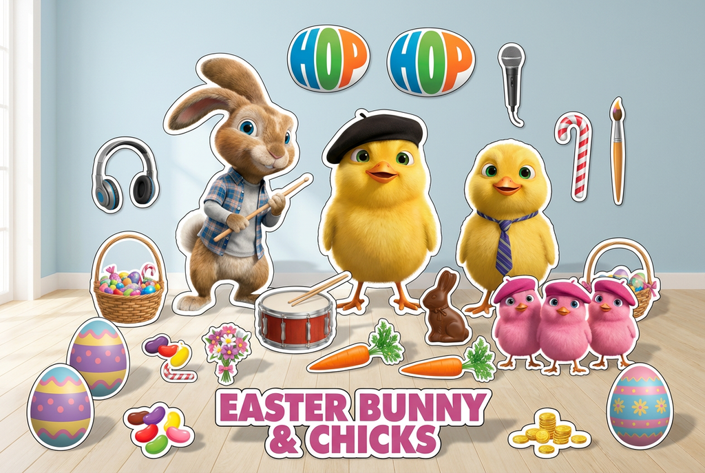 Easter Bunny & Chicks product showcase