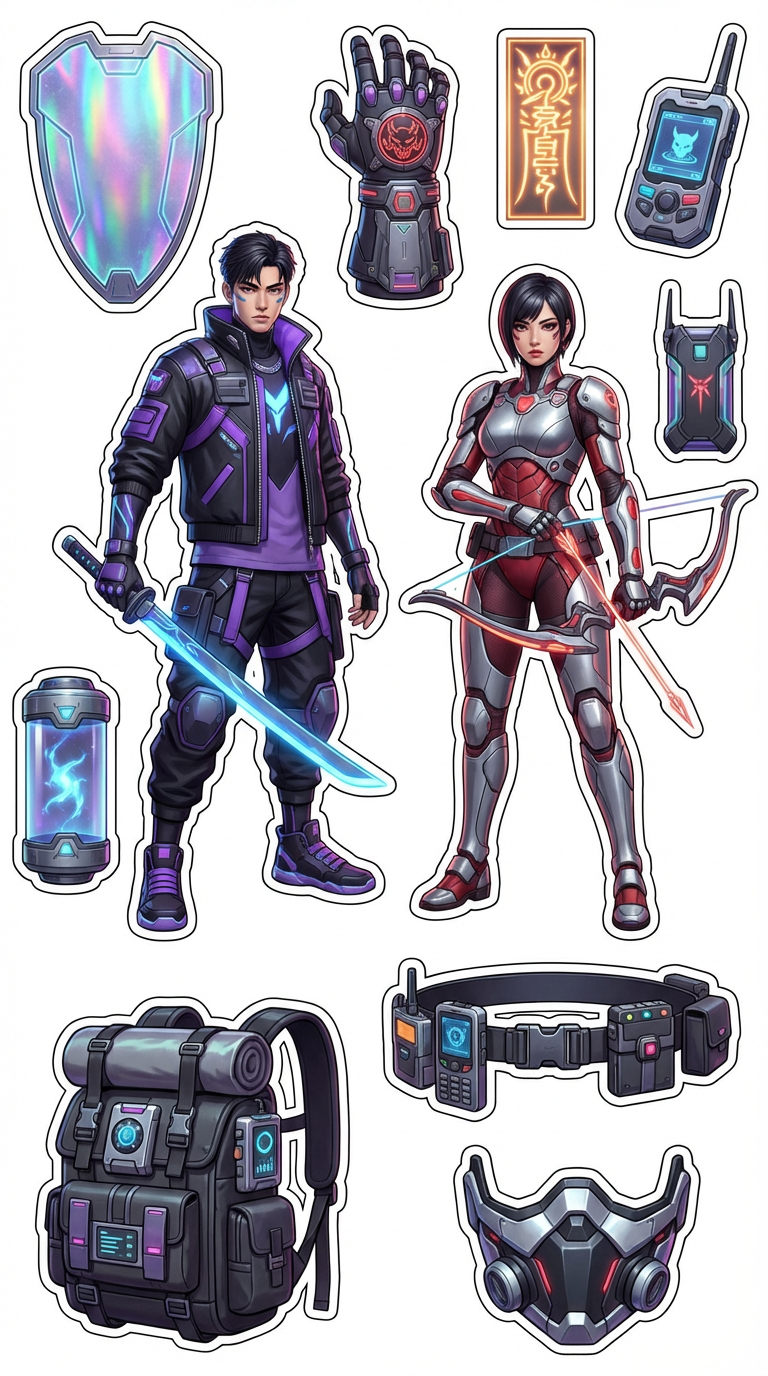 K-Pop Demon Hunters cutout sheet