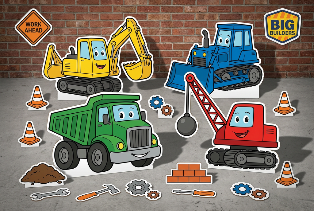 Construction Diggers product showcase