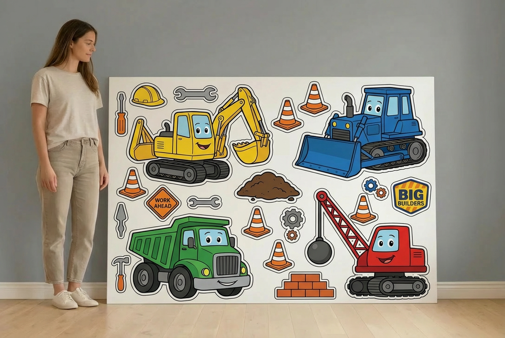 Construction Diggers size guide