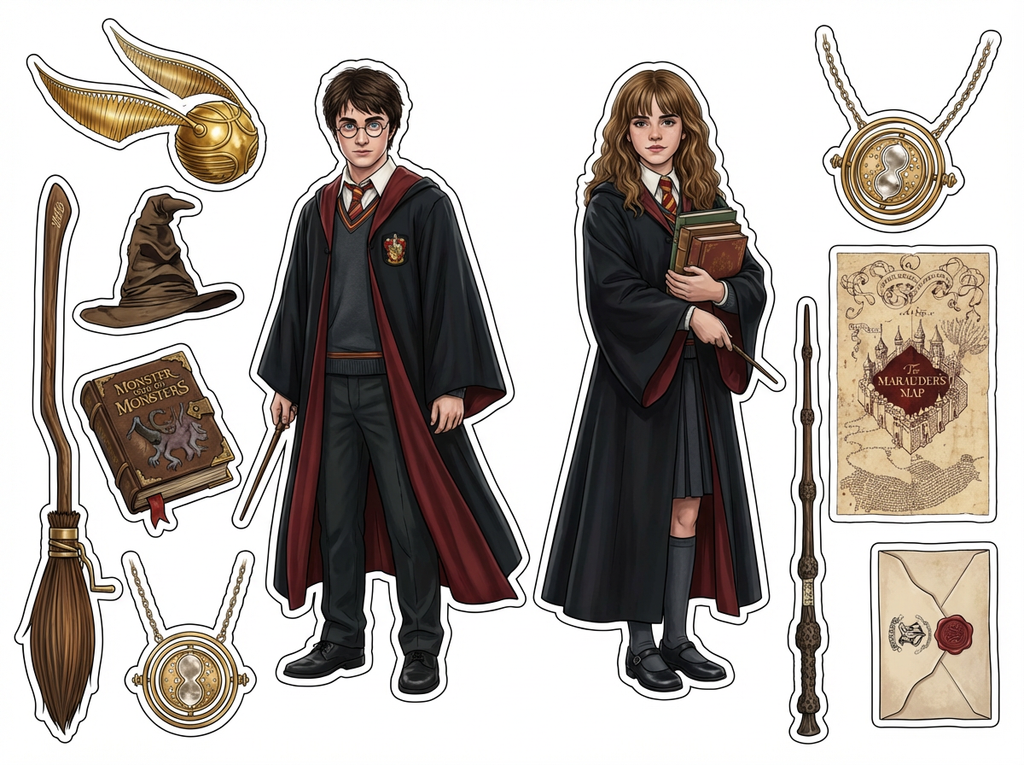 Harry Potter cutout sheet