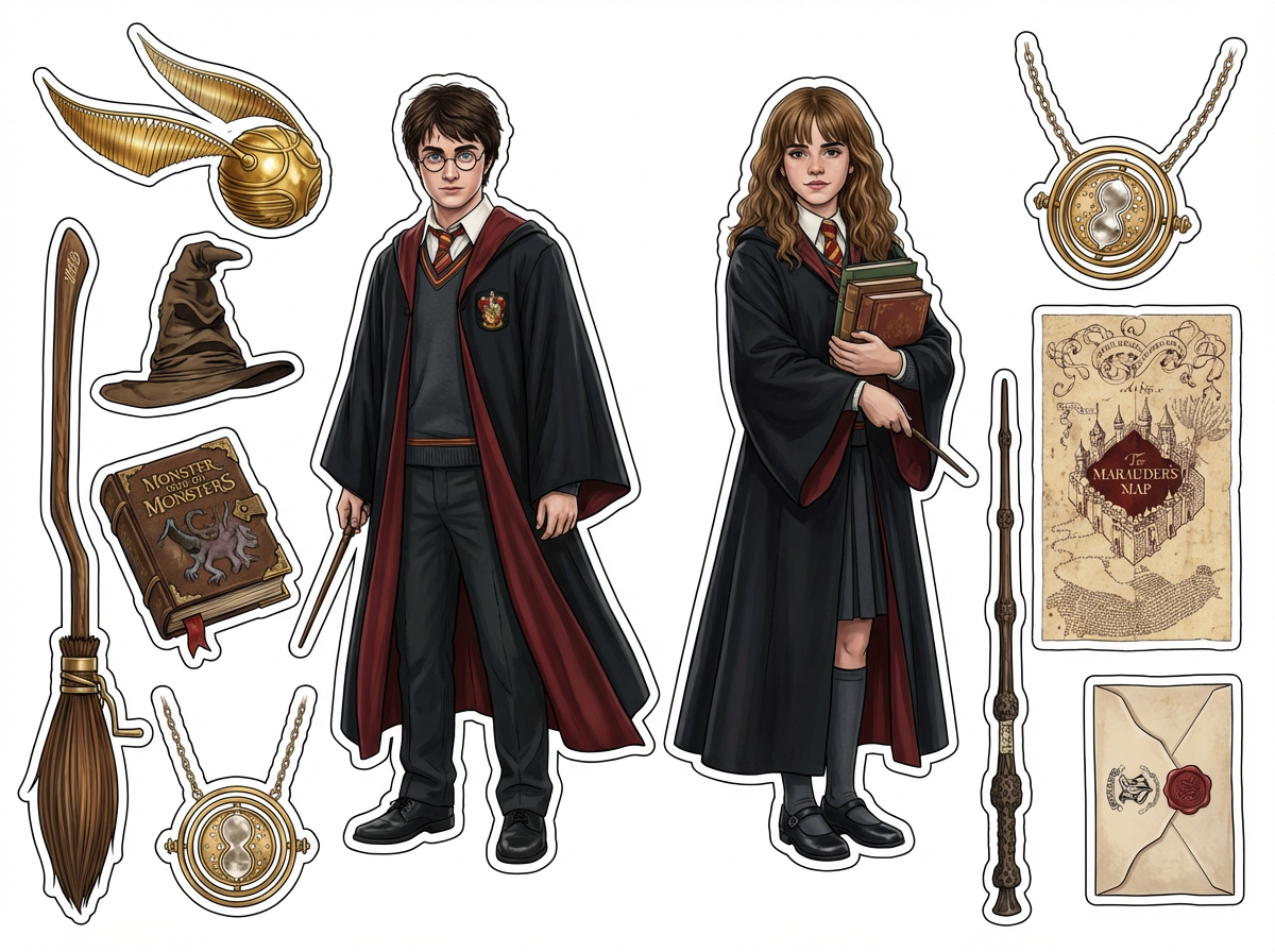 Harry Potter cutout sheet