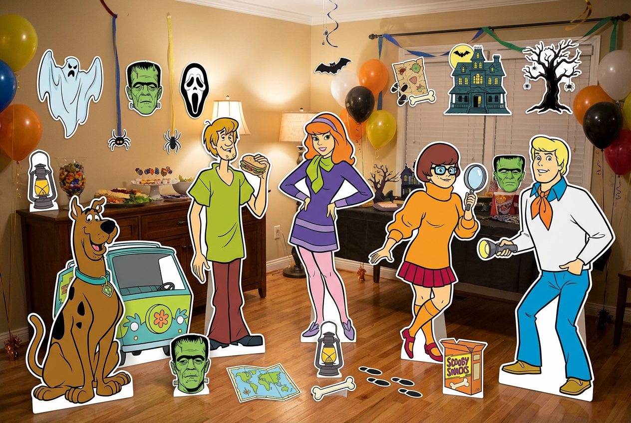 Scooby Doo Adventures Mystery Machine scene mockup 2
