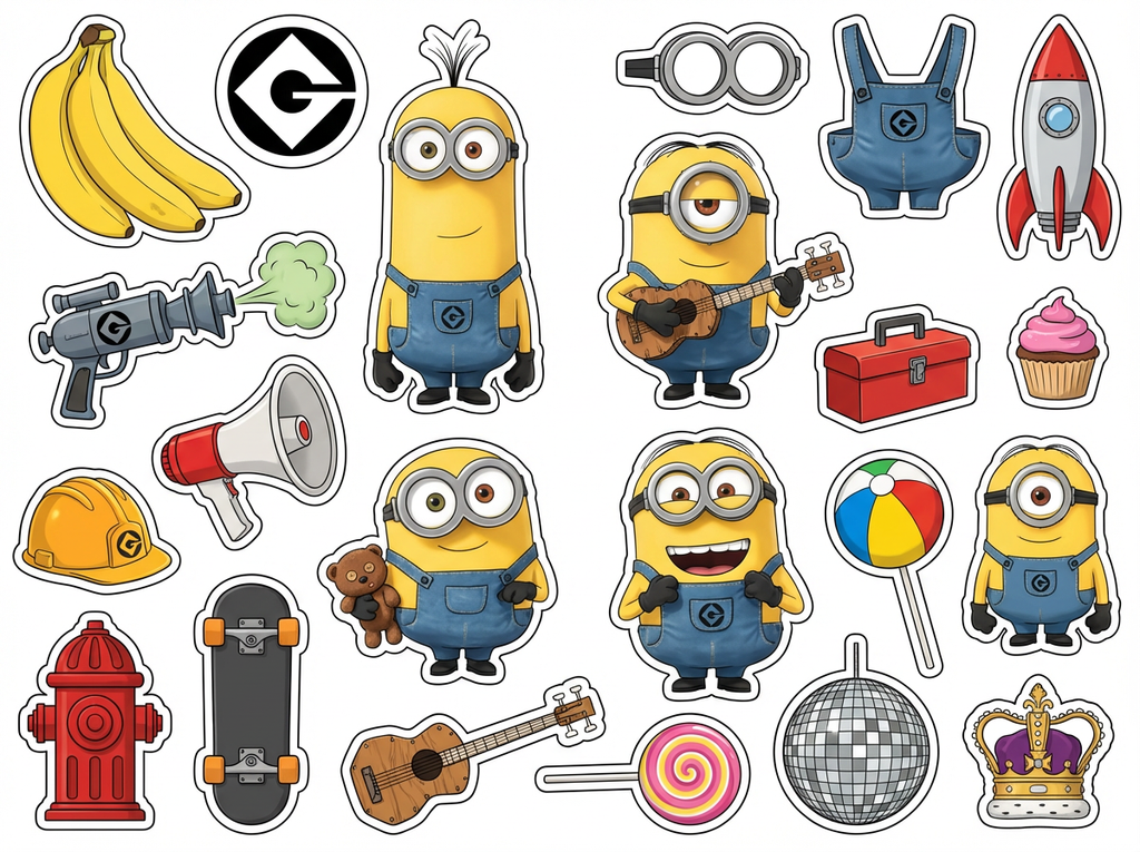 Minions Extravaganza cutout sheet
