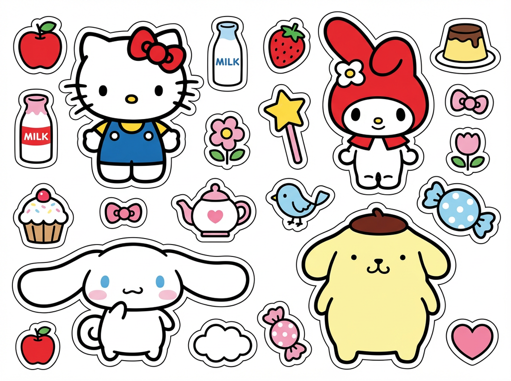 Cute Cats cutout sheet