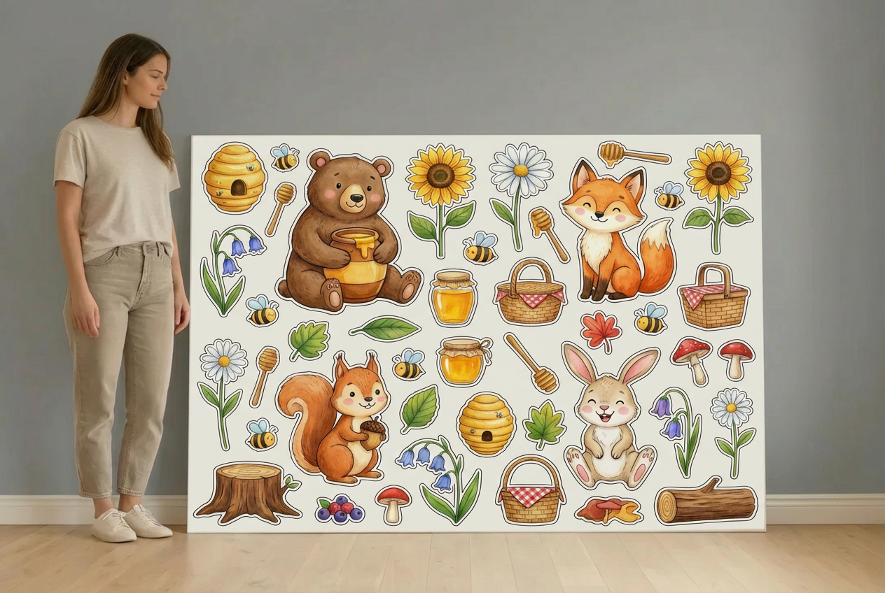 Honey Pot Bear & Friends size guide