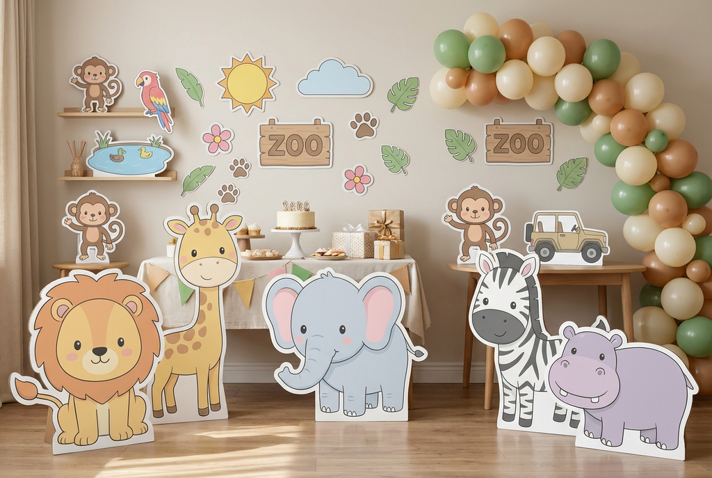 zoo animals  scene mockup 1
