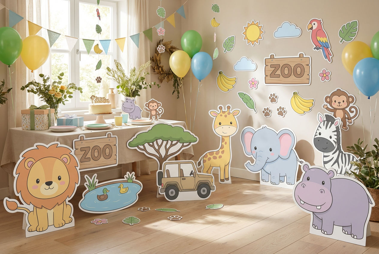 zoo animals  scene mockup 2