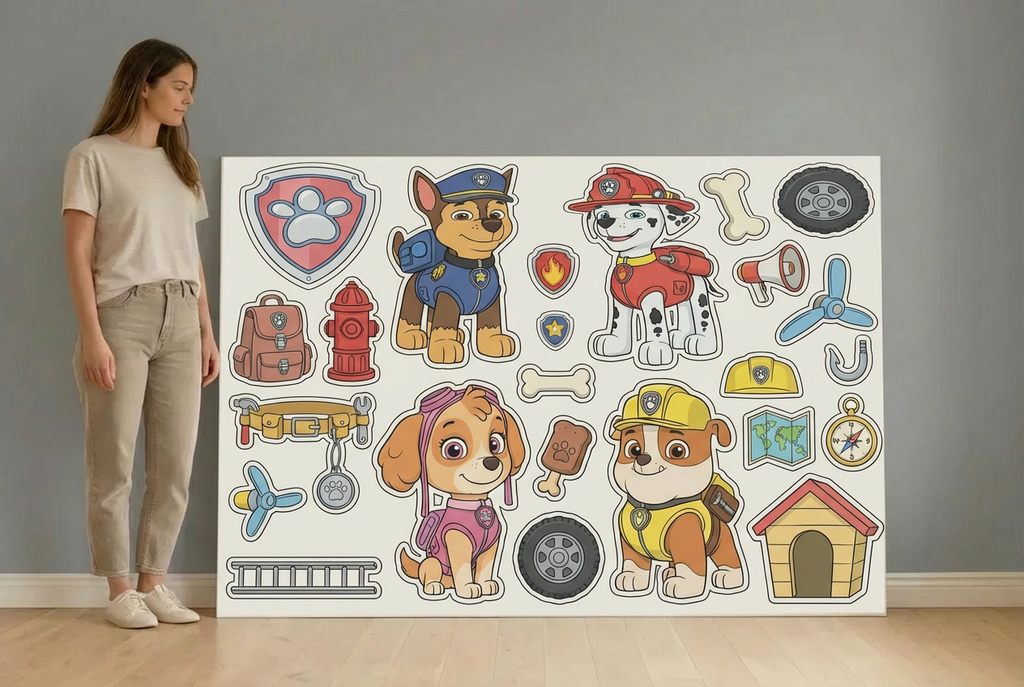paw patrol size guide