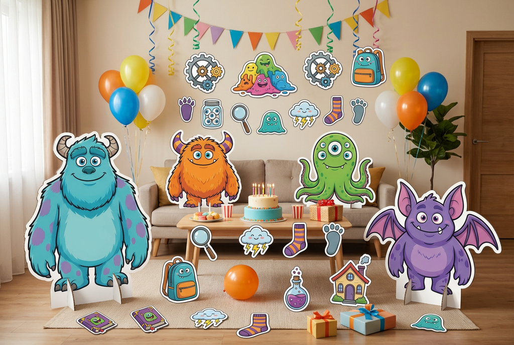 Friendly monsters scene mockup 1