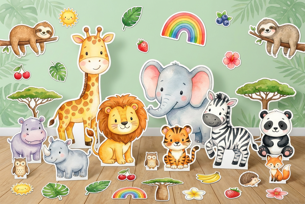 Cute Wild Animals product showcase
